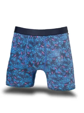 Sous-vêtement boxer imprimé flamants rose